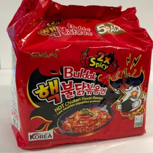Buldak hot chicken noodles 5-pack 2xspicy