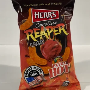 Herr's carolina reaper flavored Extra hot cheese curls