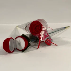 Roos geschenk met ring