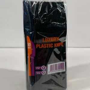 Plastic mesjes zwart (50 stuks)