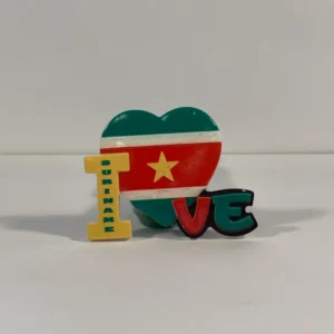 Koelkastmagneet 'I Love Suriname'